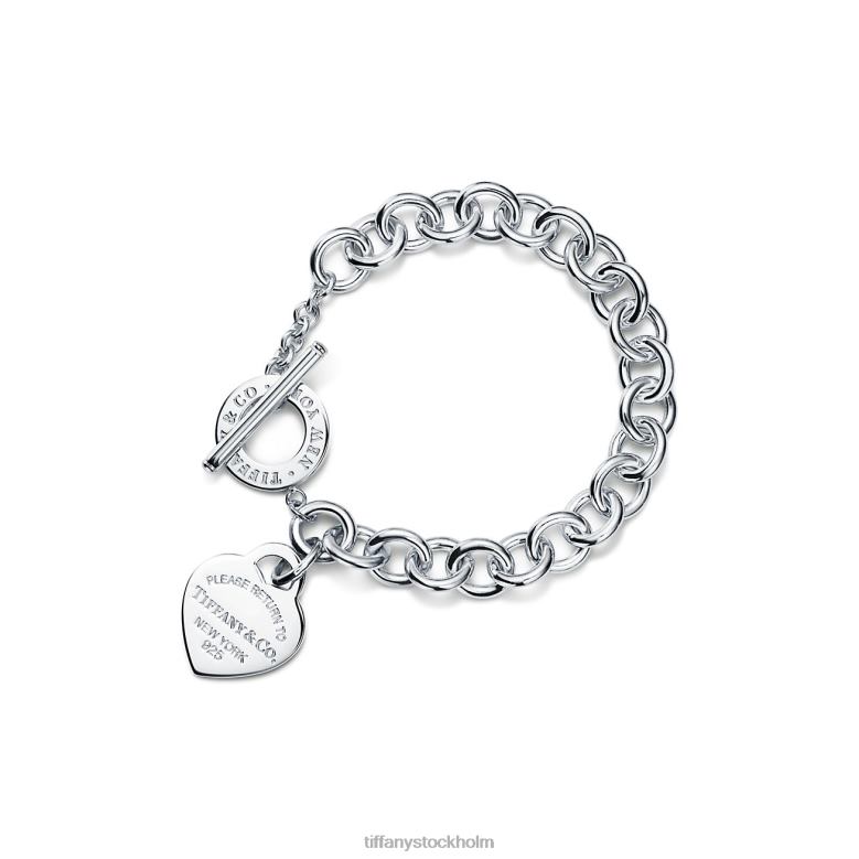 Smycken unisex- Tiffany 26N2D1059 hjärtmärke växla armband