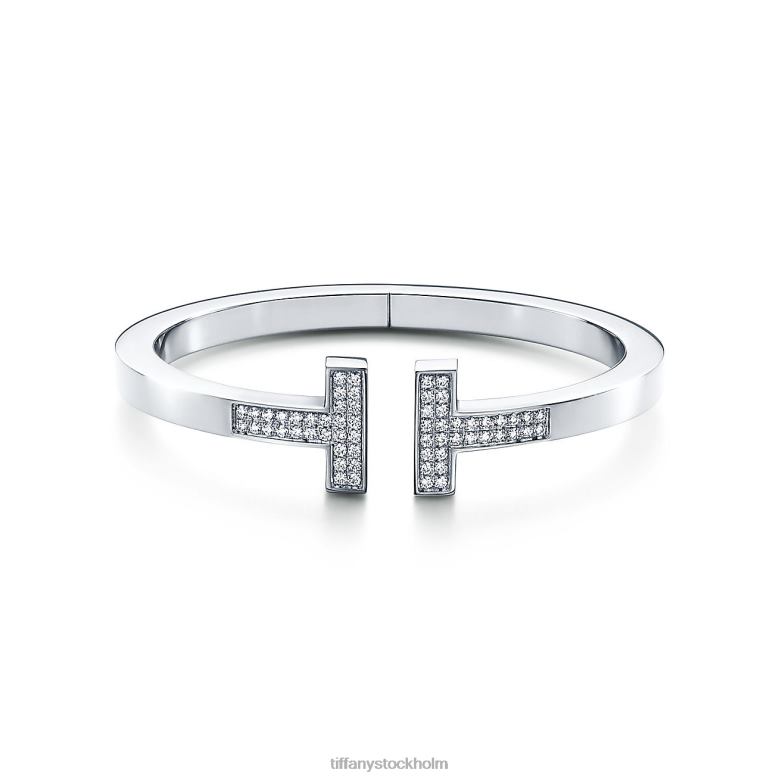 Smycken unisex- Tiffany 26N2D1179 pave diamant fyrkantigt armband