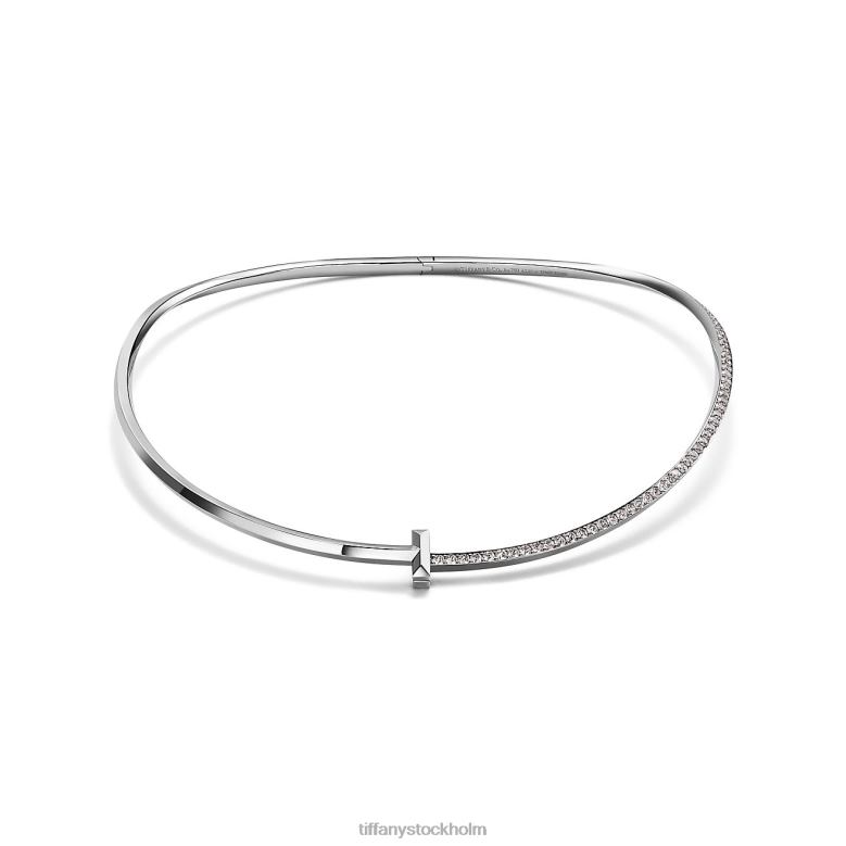 Smycken unisex- Tiffany 26N2D125 t1 halv diamant halsband