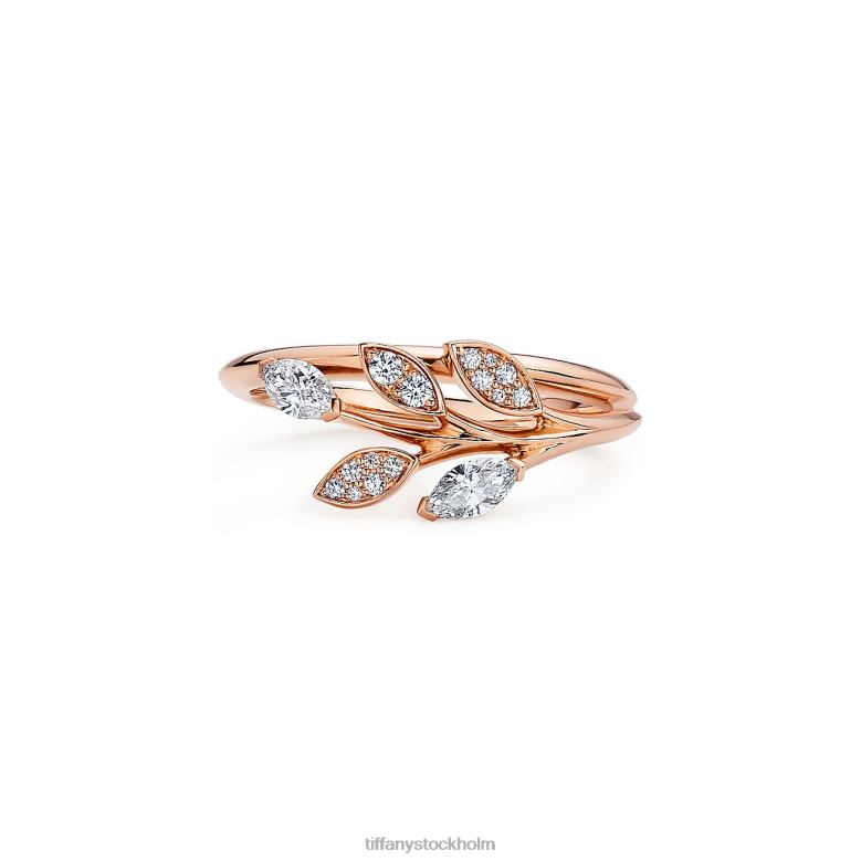 Smycken unisex- Tiffany 26N2D1492 diamantring i 18k roséguld