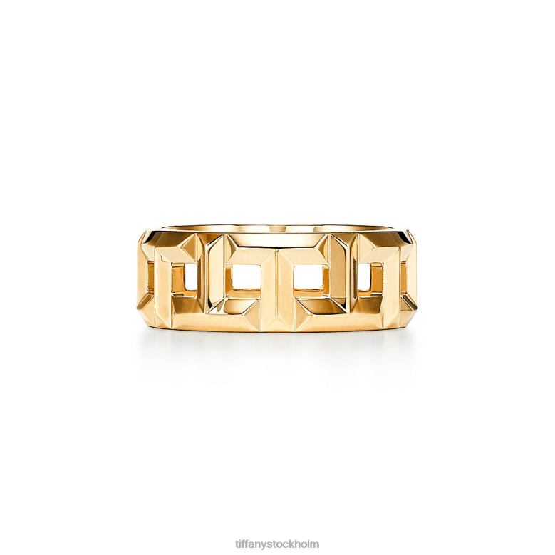 Smycken unisex- Tiffany 26N2D1515 äkta 8 mm ring i 18k guld